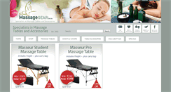 Desktop Screenshot of massagegear.com.au