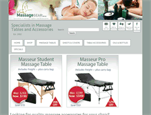 Tablet Screenshot of massagegear.com.au